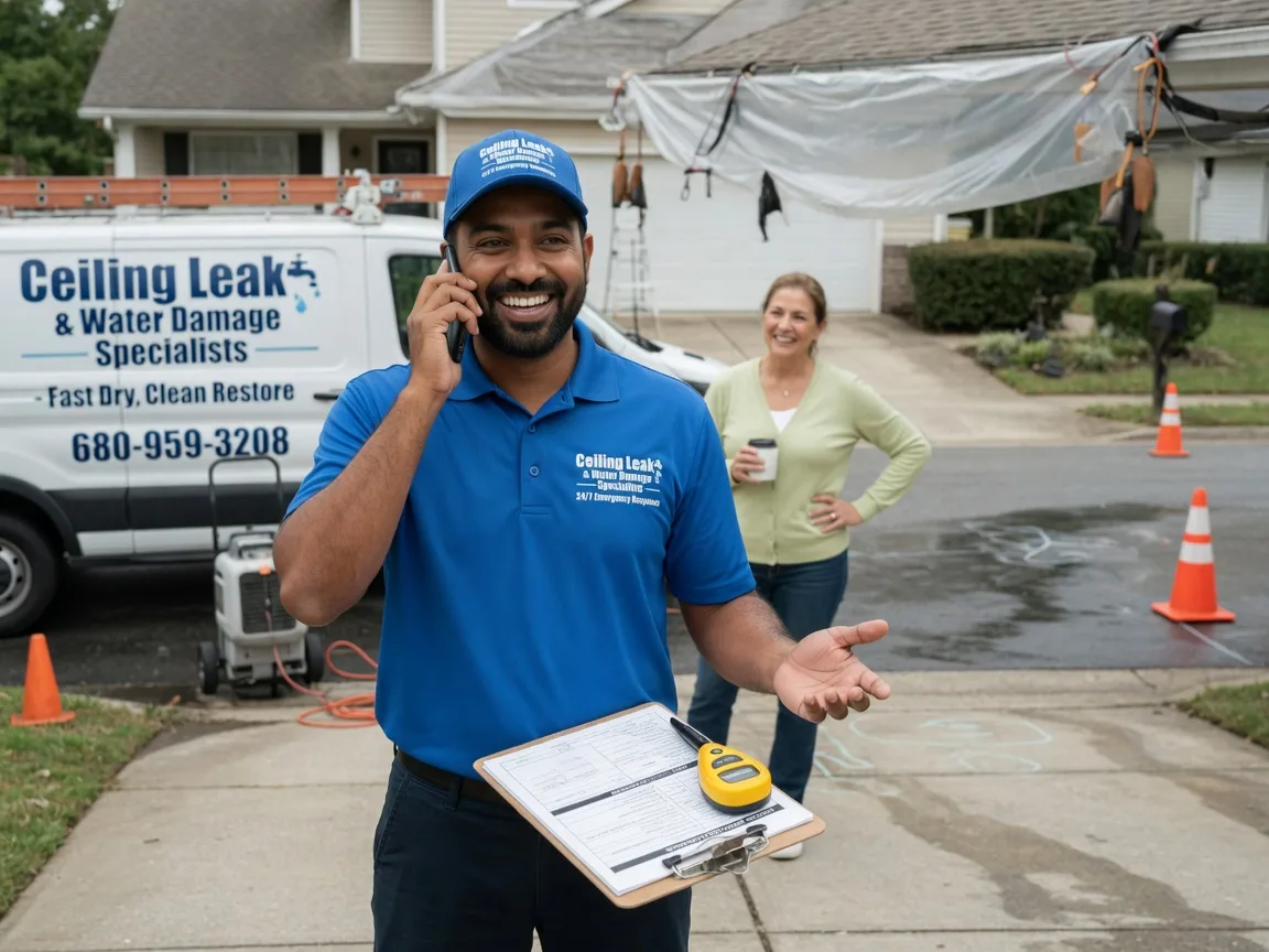 Ceiling Leak Cleanup Smyer, TX FAQs